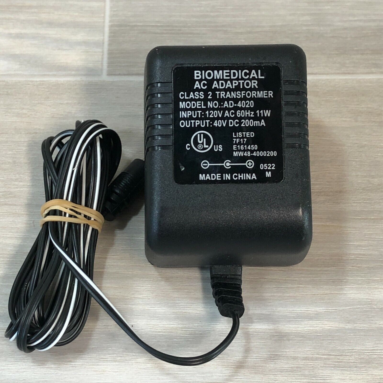 *Brand NEW* Biomedical AC Adaptor 40VDC 200mA AD-4020 AC DC ADAPTER POWER SUPPLY